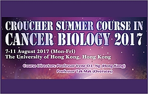 Poster of the Croucher summer course in Cancer biology 2017 