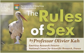 Poster of the science lecture “The Rules of Sex”