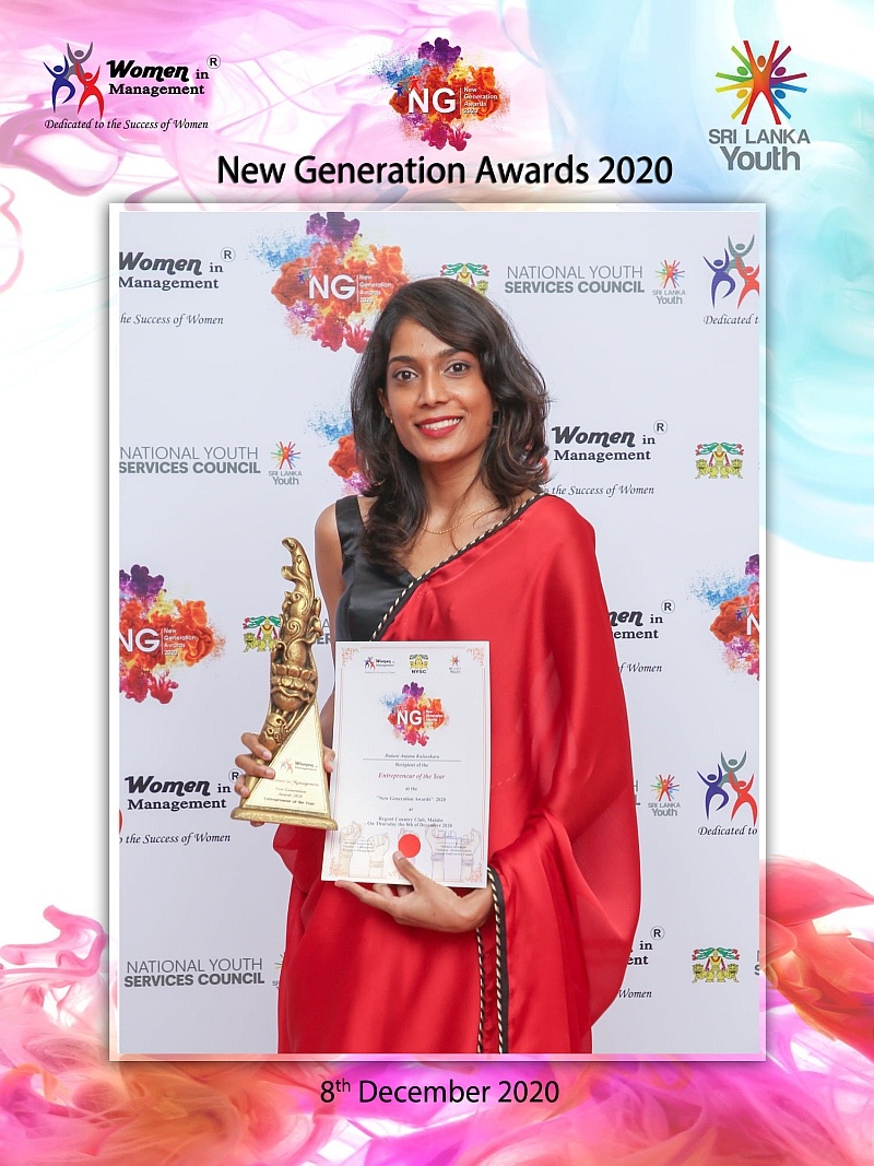 Anjana Kulasekara (BSc 2014) – Entrepreneur of the Year Award – Sri Lanka