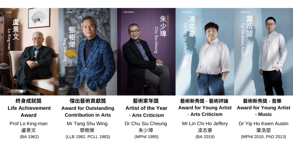 Five outstanding HKU Alumni recognized in the 15th Hong Kong Arts Development Awards Presentation Ceremony