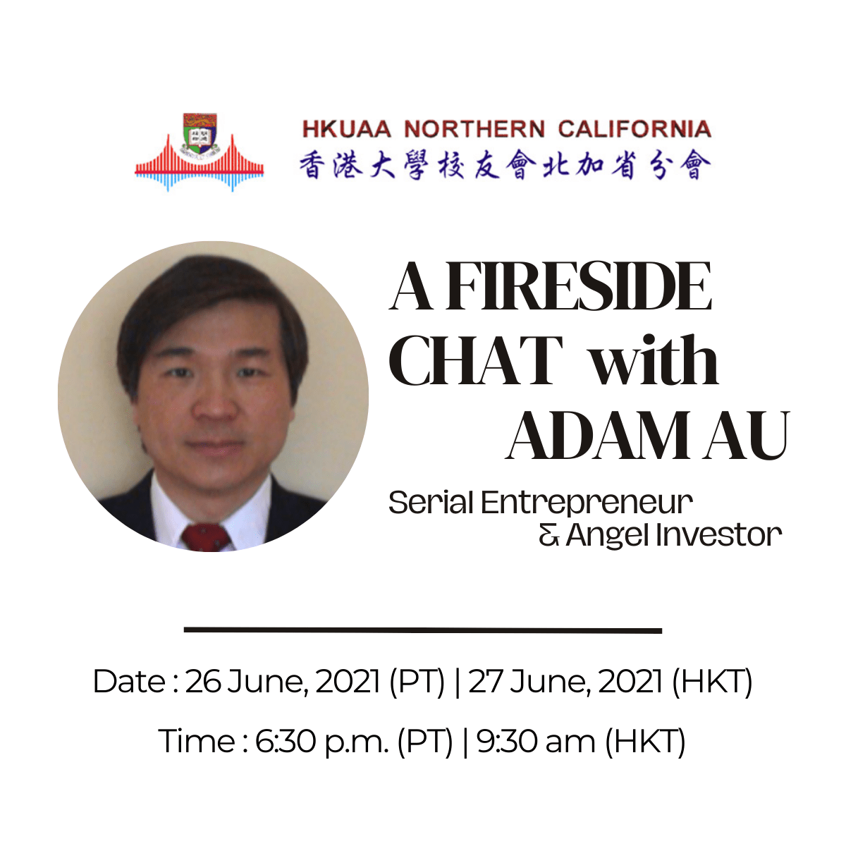 A Fireside Chat with Adam Au | HKUAA Northern California