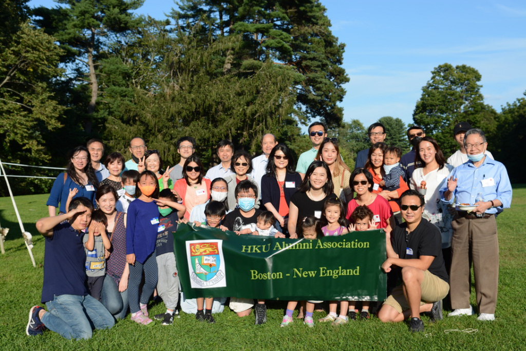 Outdoor gathering at Newton Park, Newton, September 11, 2021