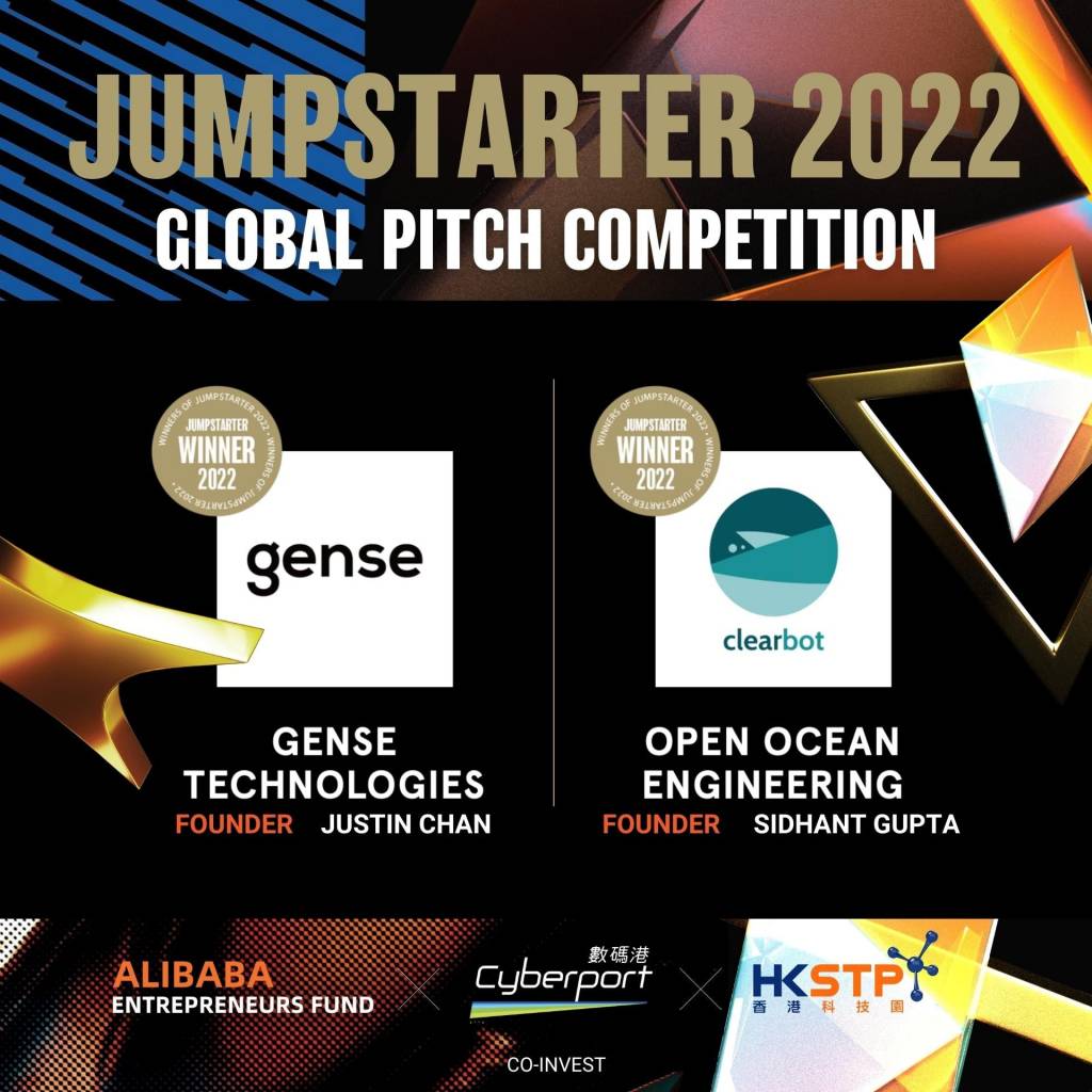 Winners of JUMPSTARTER 2022 | Gense Technologies and Clearbot Open Ocean Engineering