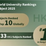 HKU shines in 2025 QS World University Rankings by Subject with four subjects in Global Top 10
